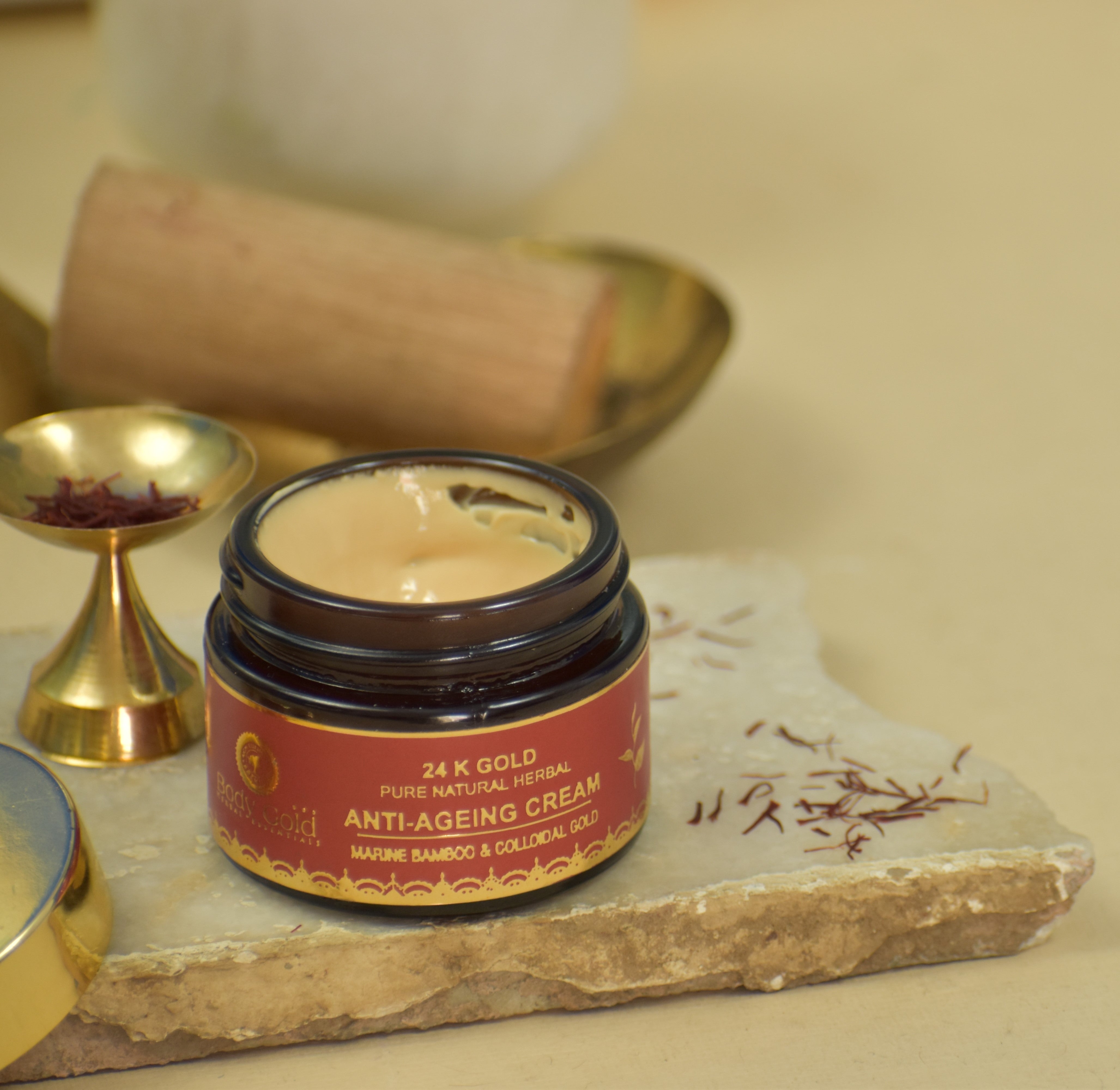 24 K Gold Anti-Aging Creme With Marine Bamboo & Colloidal Gold 50gm