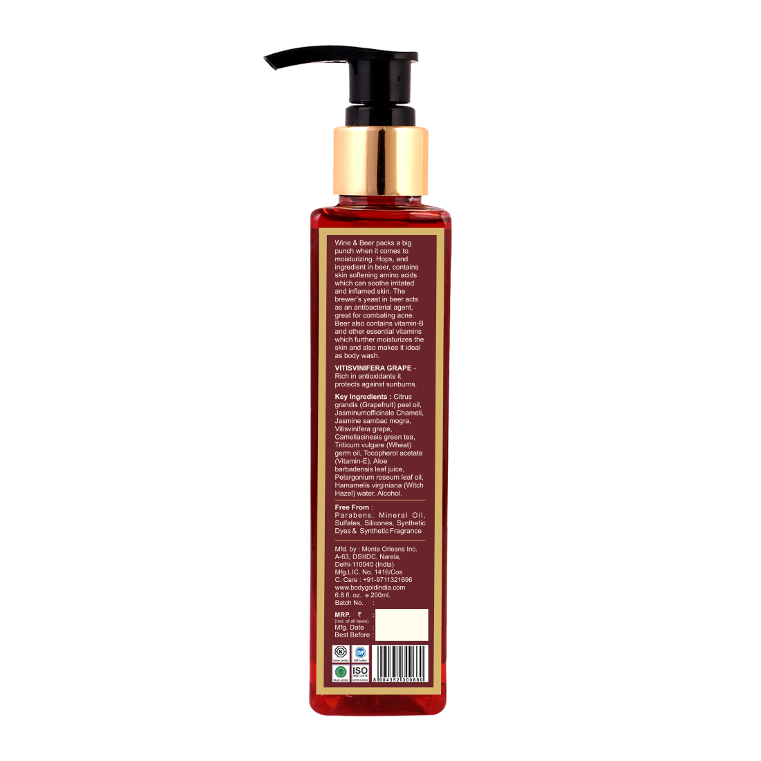 Bath & Shower Gel - Wine & Beer 200ml