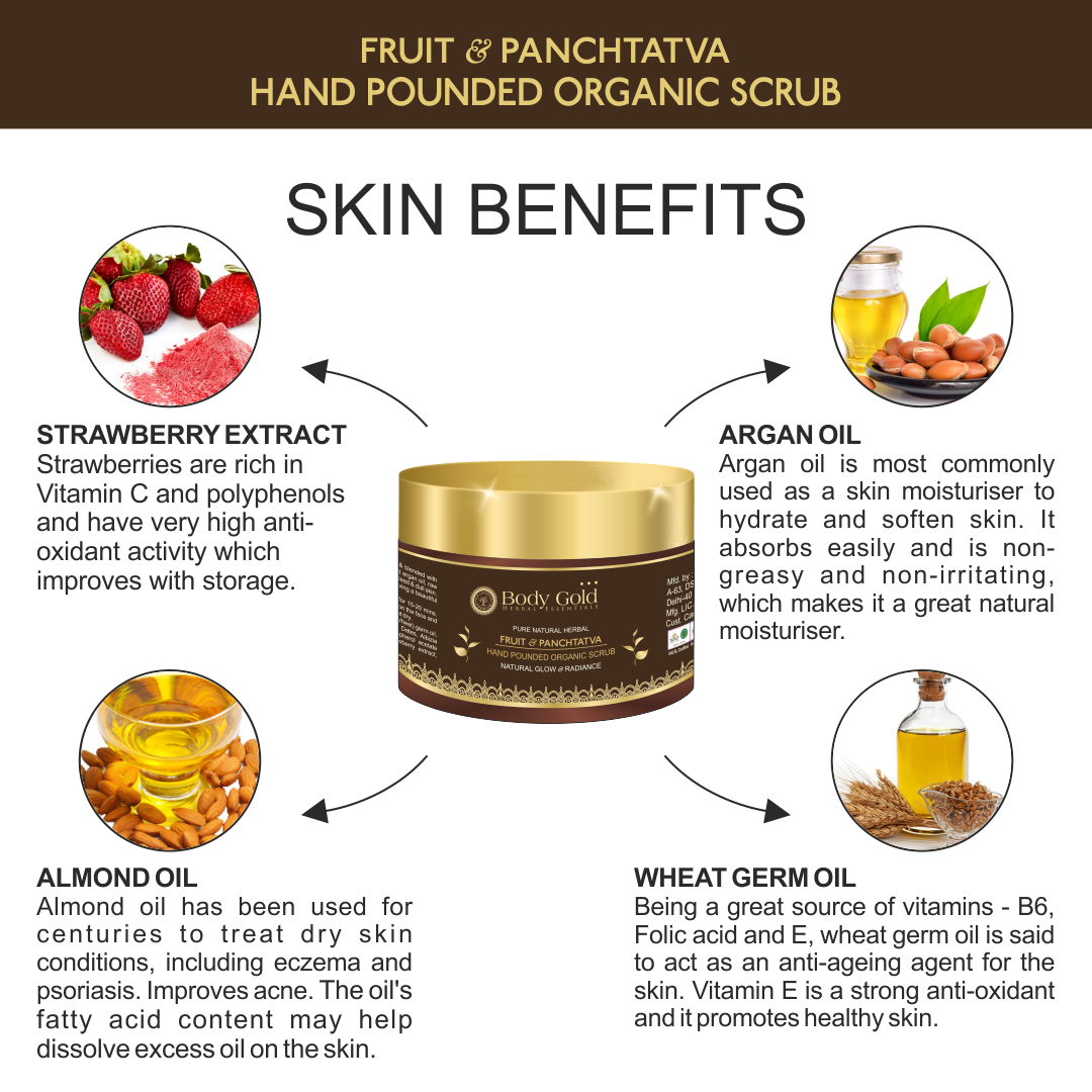 Fruit & Panchtatva Hand Pounded Organic Scrub