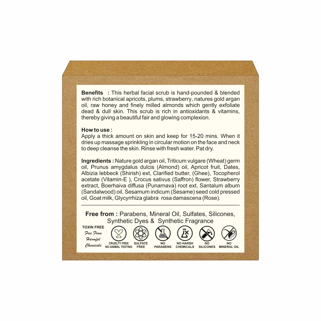 Fruit & Panchtatva Hand Pounded Organic Scrub