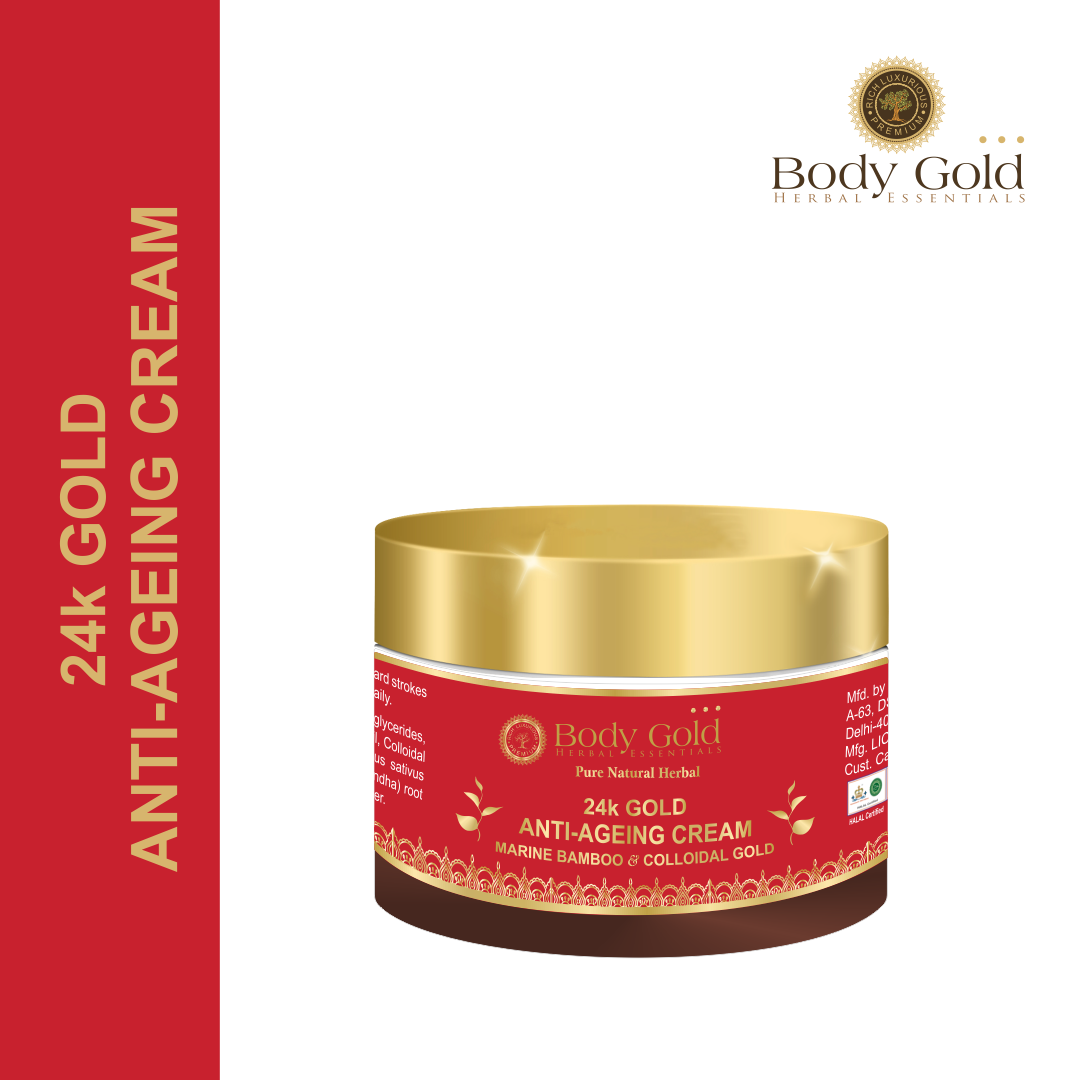 24 K Gold Anti-Aging Creme With Marine Bamboo & Colloidal Gold 50gm