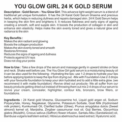 24 K Gold Serum - You Glow Girl 30Ml