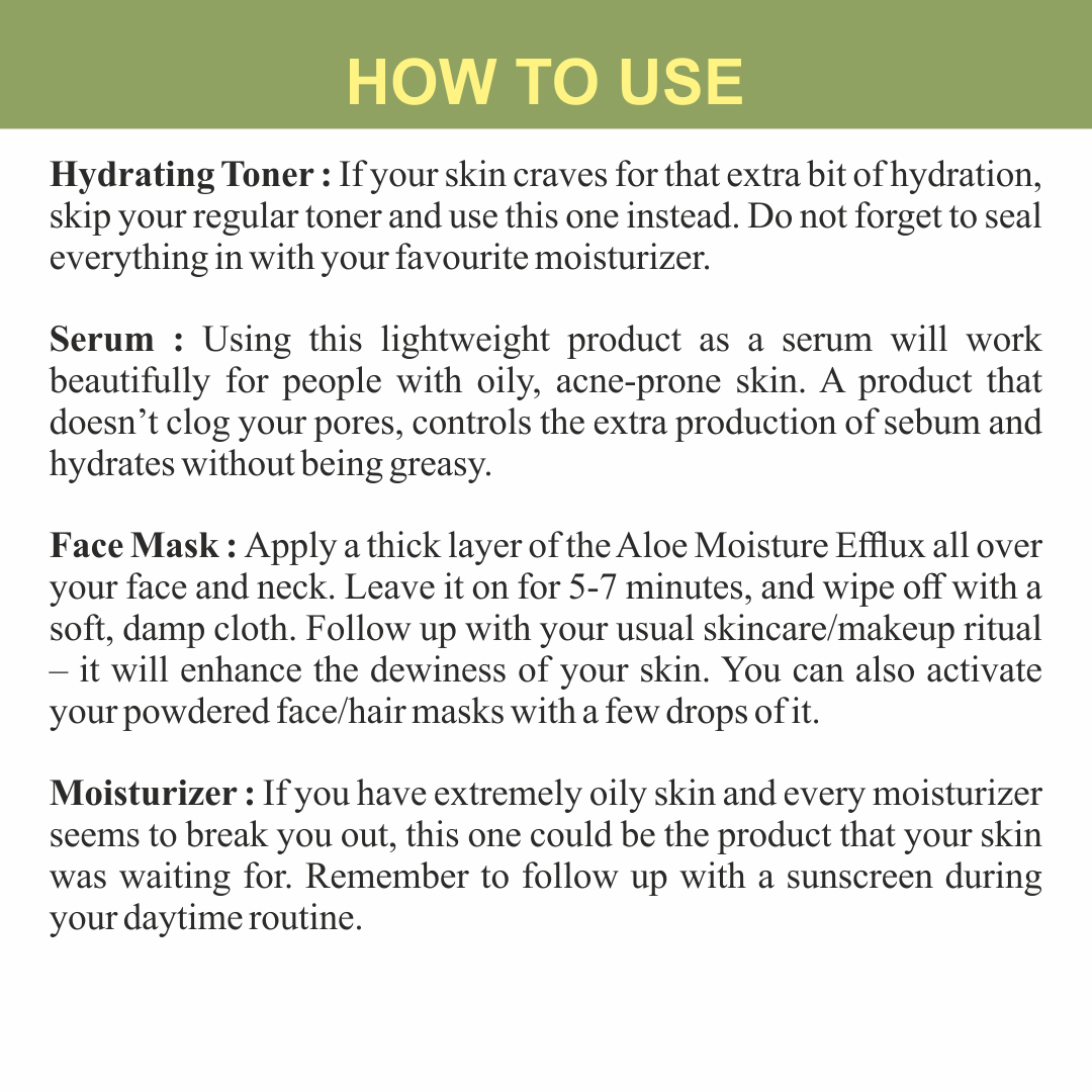 Aloe Moisture Efflux 100Ml