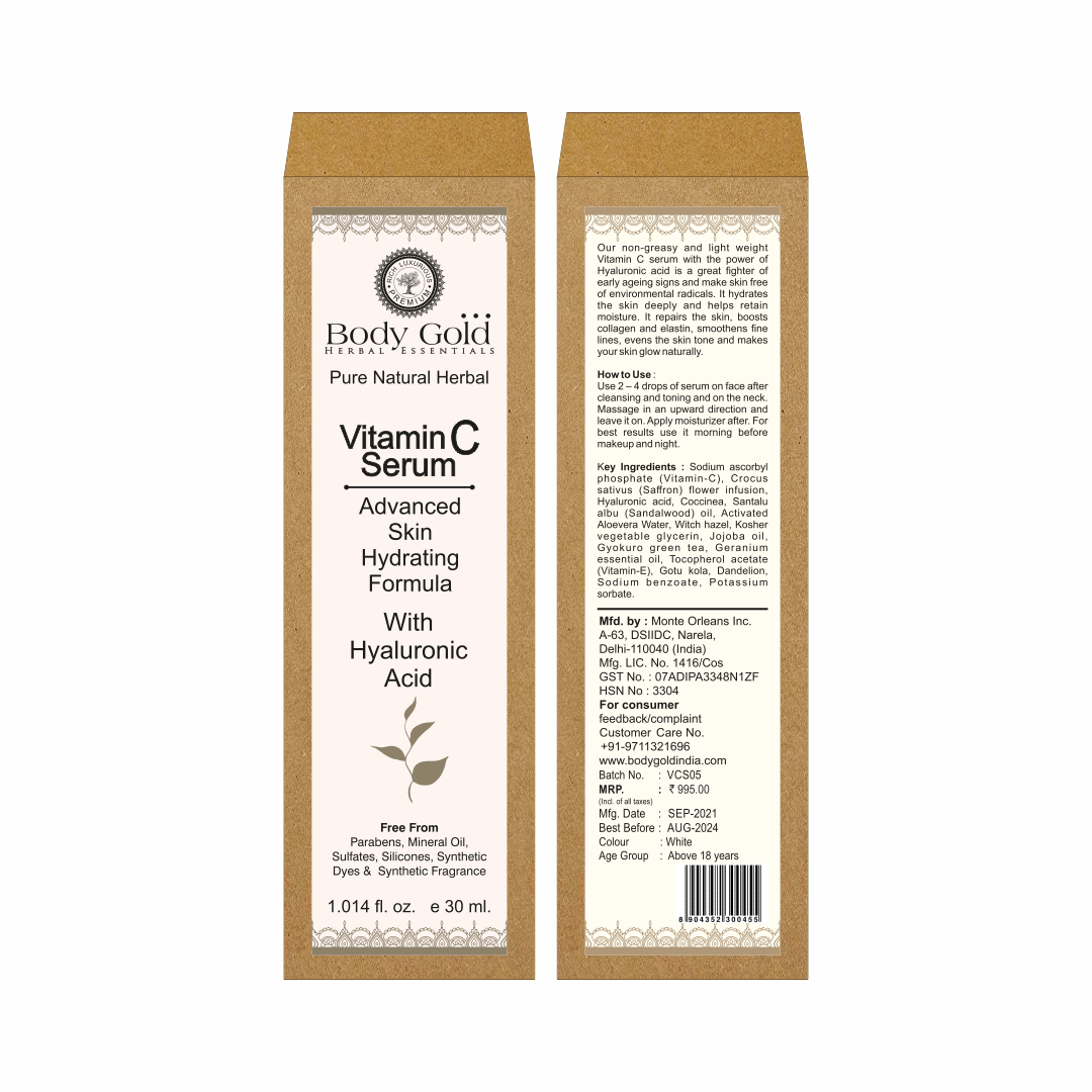 Hydrating Vitamin-C Serum With Hyaluronic Acid