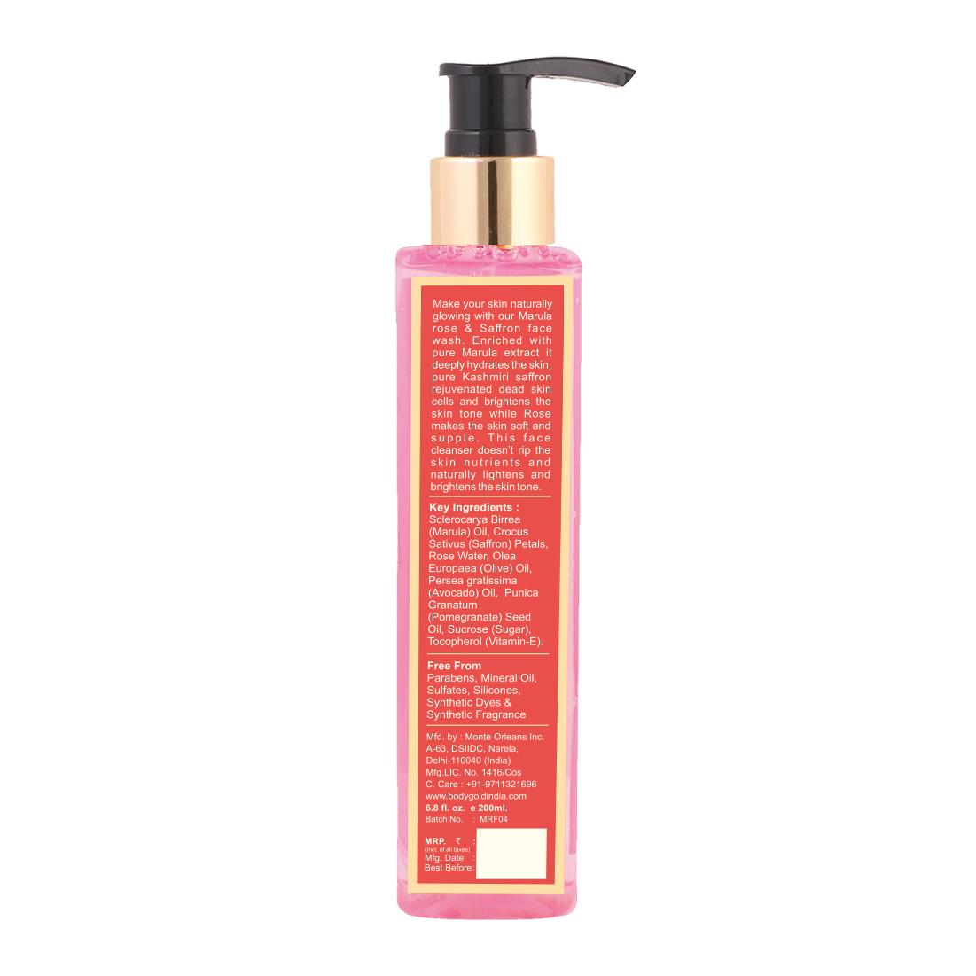 Marula Rose & Saffron Face Wash