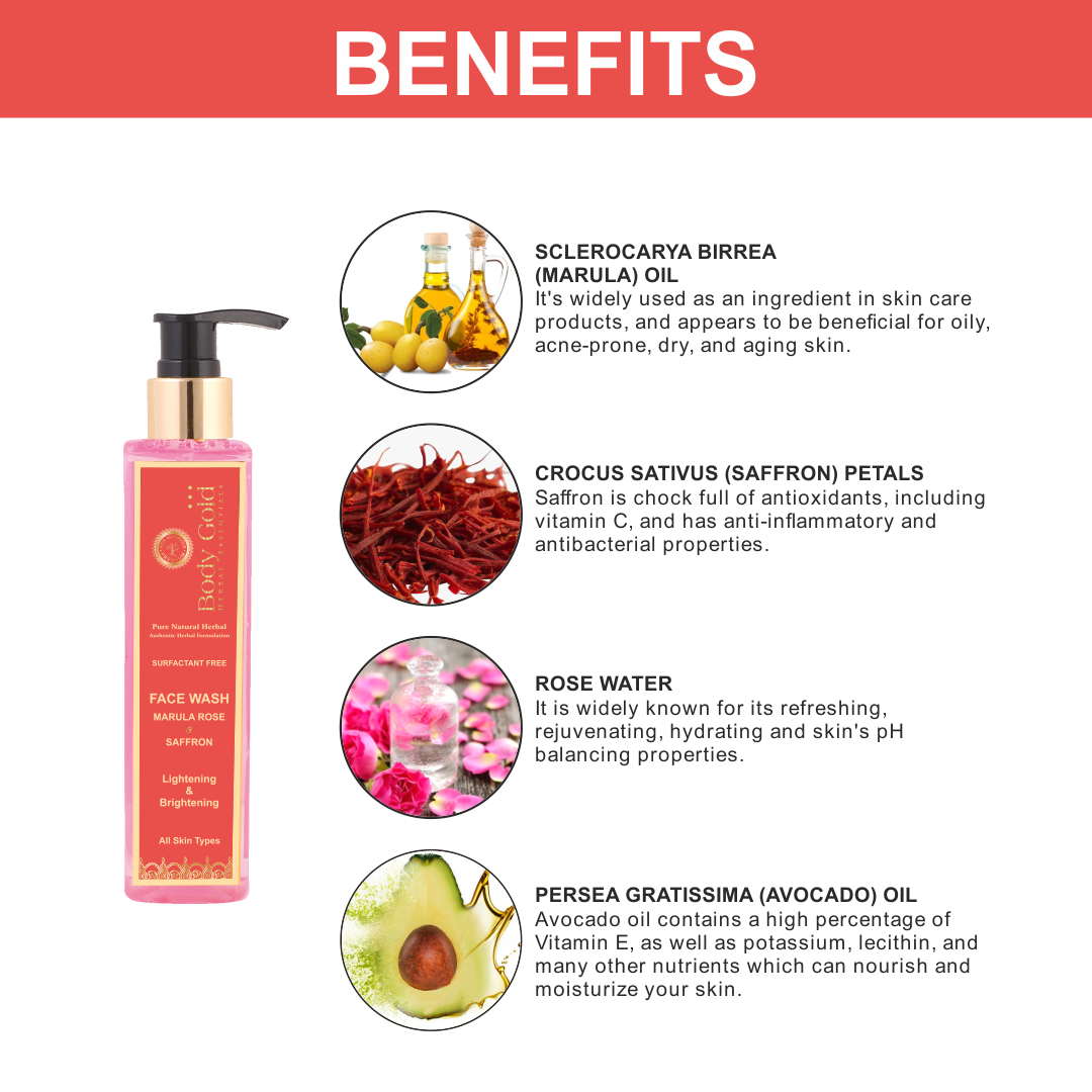 Marula Rose & Saffron Face Wash
