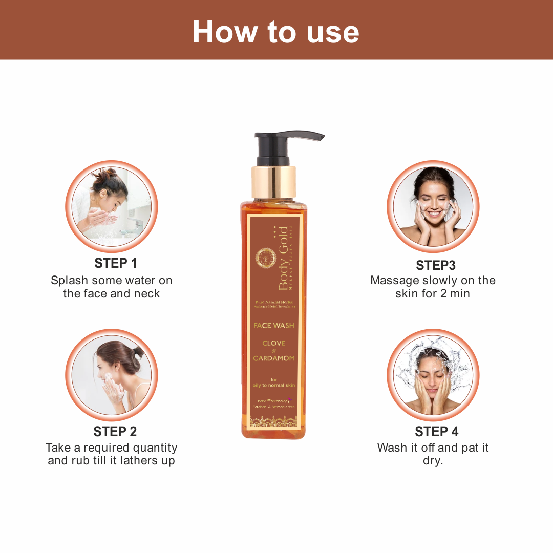 Face Wash - Clove & Cardamom For Oily To Normal Skin