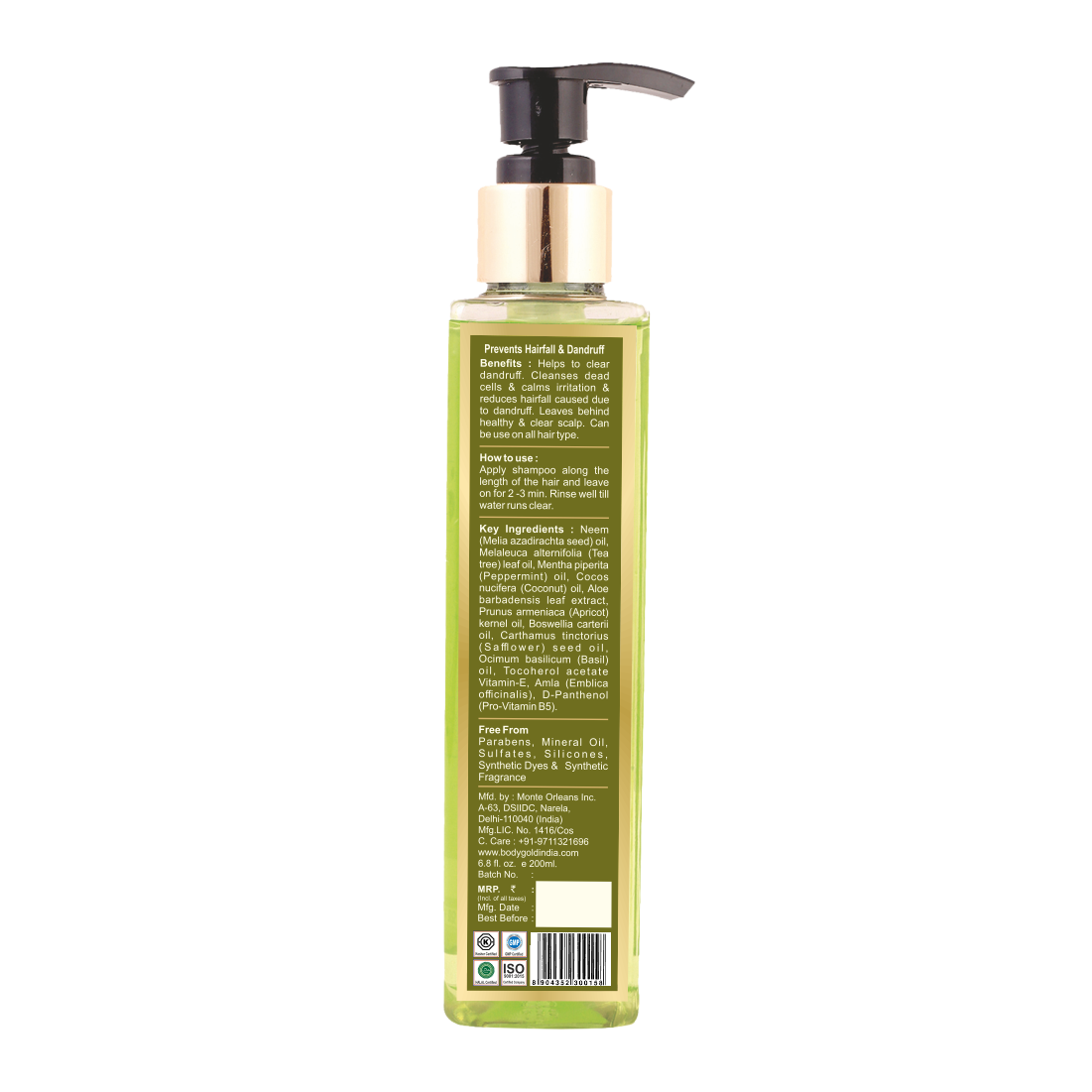 Hair Shampoo - Neem Tea Tree & Mint