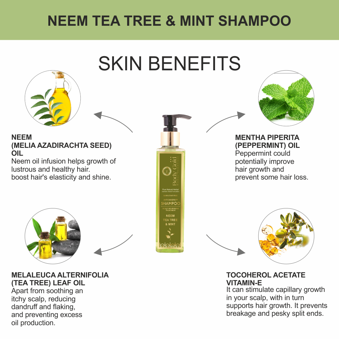 Hair Shampoo - Neem Tea Tree & Mint