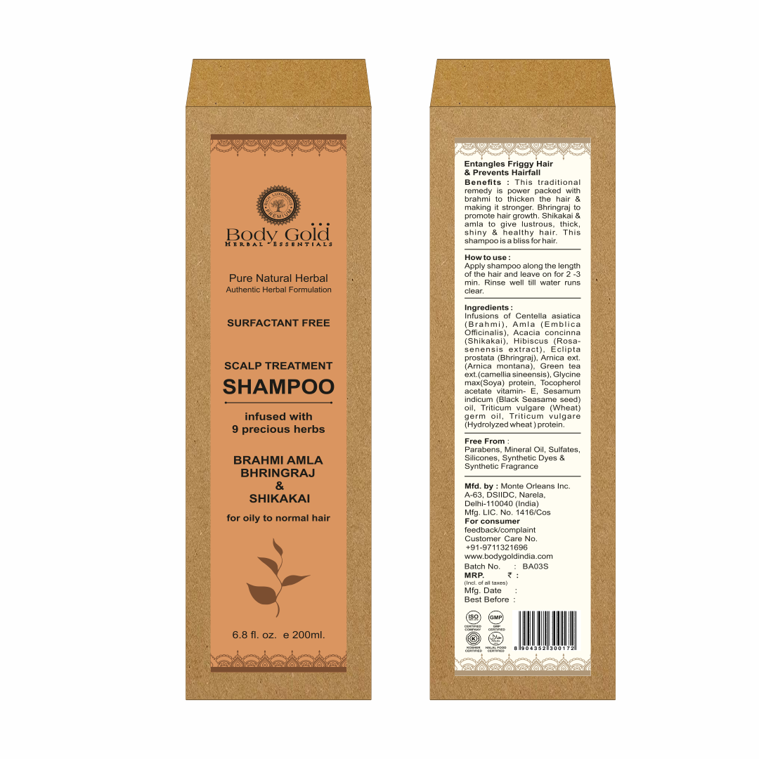 Hair Shampoo - Brahmi Amla Bhringraj & Shikakai