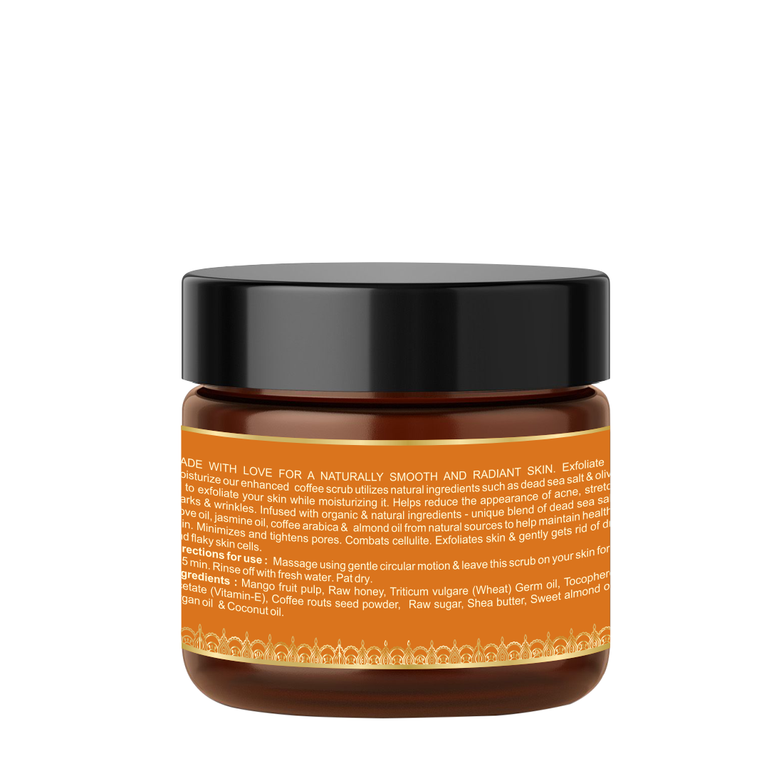 Arabica Coffee Scrub - Honey & Mango 100 gm