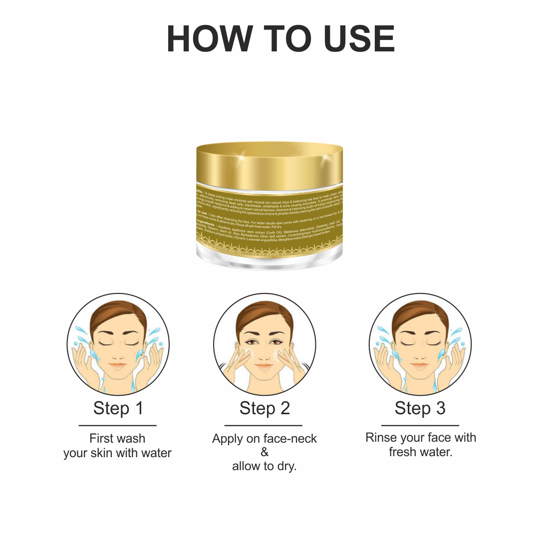 Face Masque - Oudh Neem & Tea Tree