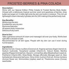 Body Butter Cream - Frosted Berries & Pina Colada