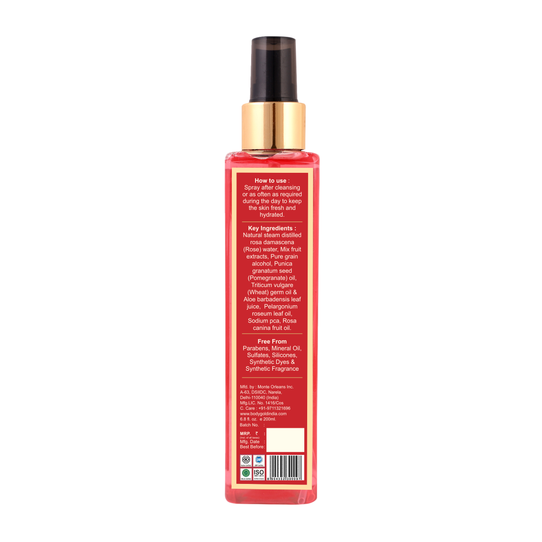 Refreshing Face & Body Mist - Smoky Rose & Pomegranate