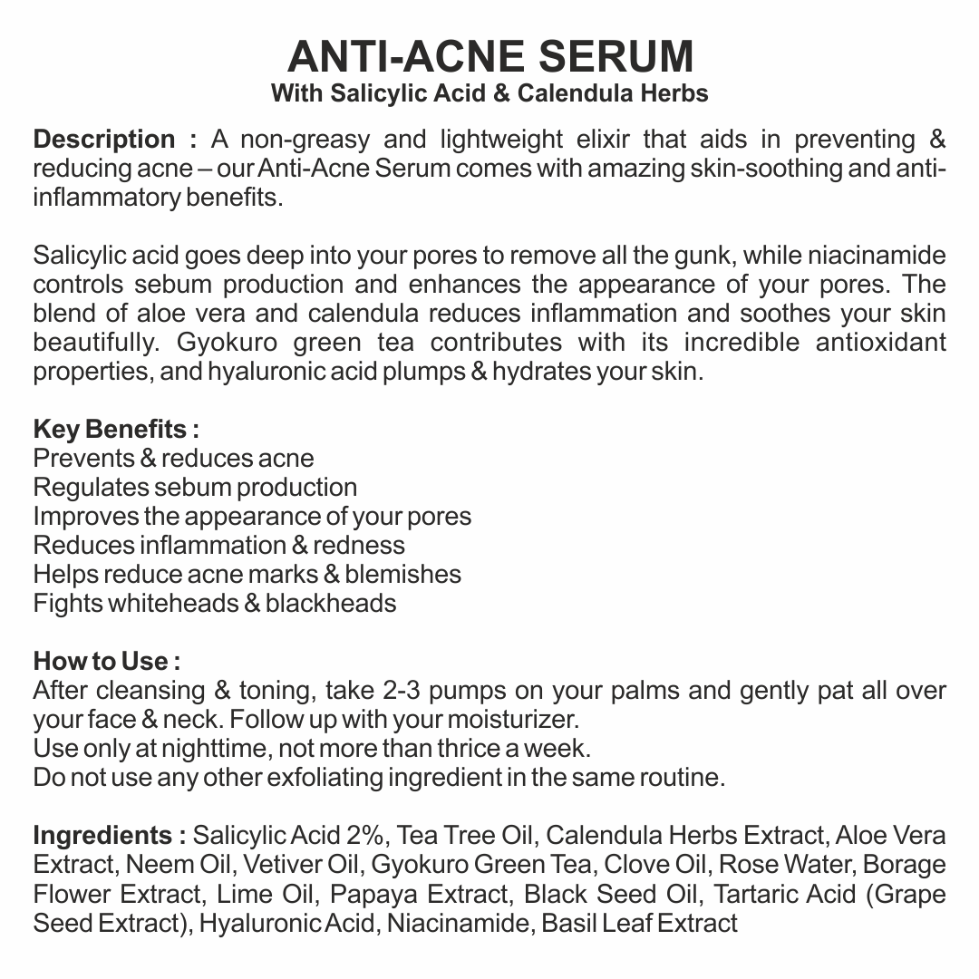 ANTI-ACNE SERUM 30Ml