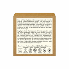 Body Butter Cream - Pomegranate & Smoky Rose