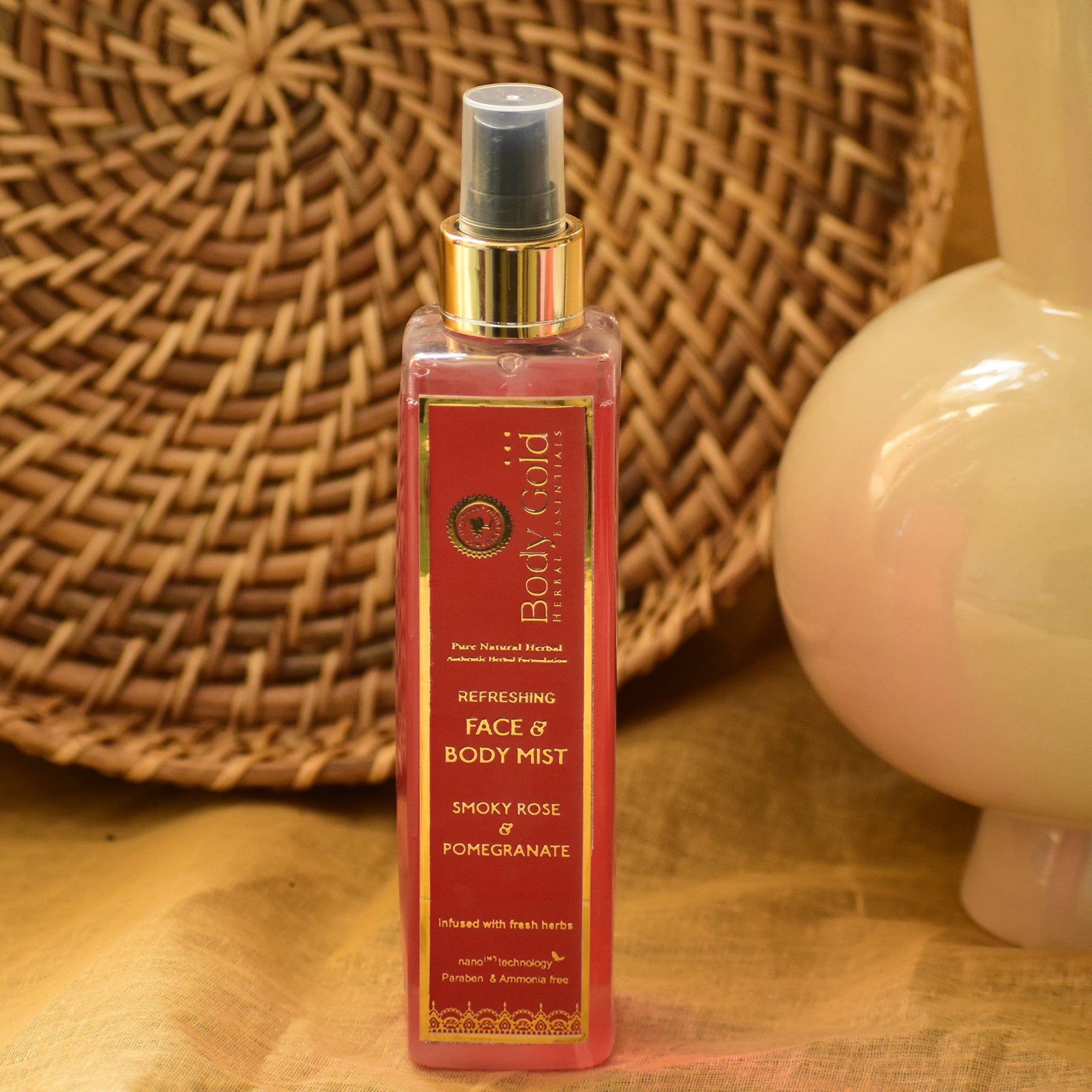 Refreshing Face & Body Mist - Smoky Rose & Pomegranate