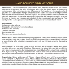 Fruit & Panchtatva Hand Pounded Organic Scrub