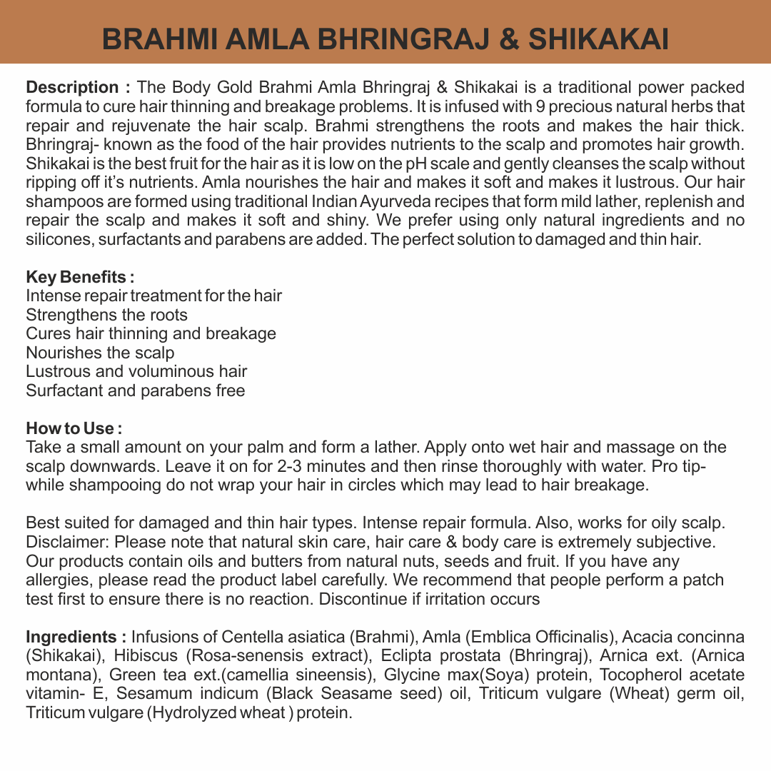 Hair Conditioner - Brahmi Amla Bhringraj & Shikakai