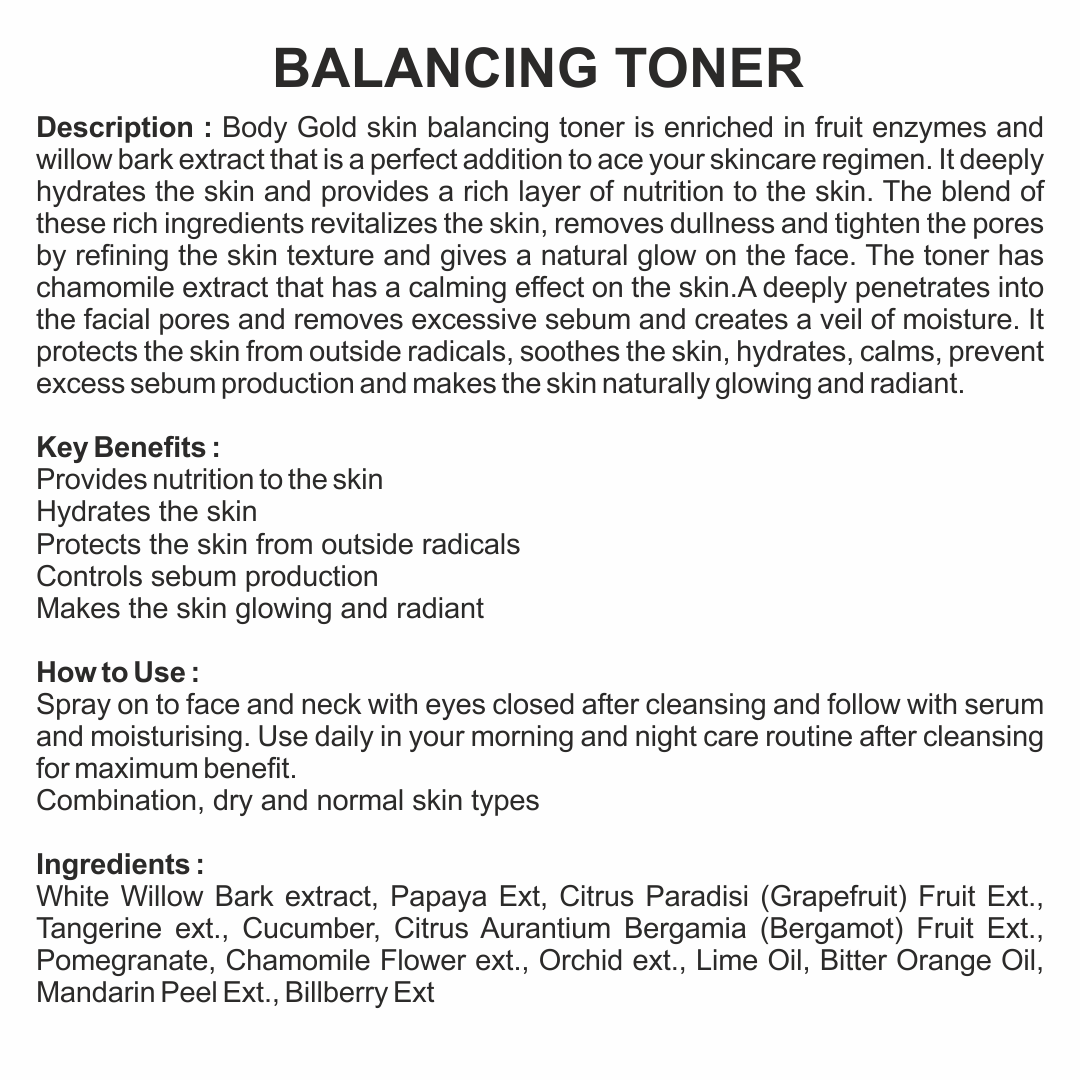 Balancing Face Toner 100ML